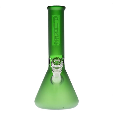 PURE Glass 12" Classic Beaker - Green Frost