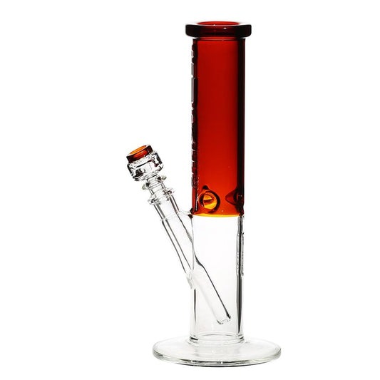 Pure Glass 12" Insight 3D Straight Water Pipe - Clear & Amber