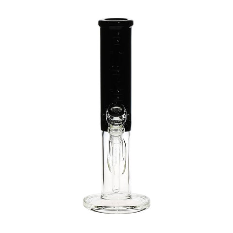 Pure Glass 12" Insight 3D Straight Water Pipe - Clear & Black