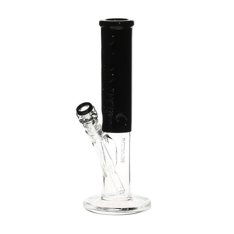 Pure Glass 12" Insight 3D Straight Water Pipe - Clear & Black