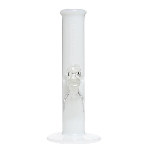Pure Glass 12" Straight Water Pipe - Ivory