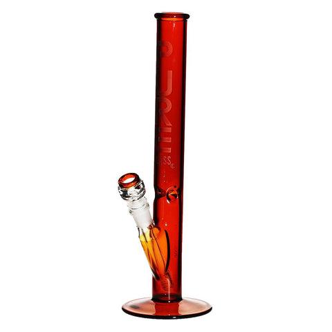 Pure Glass 14" Straight Water Pipe - Amber