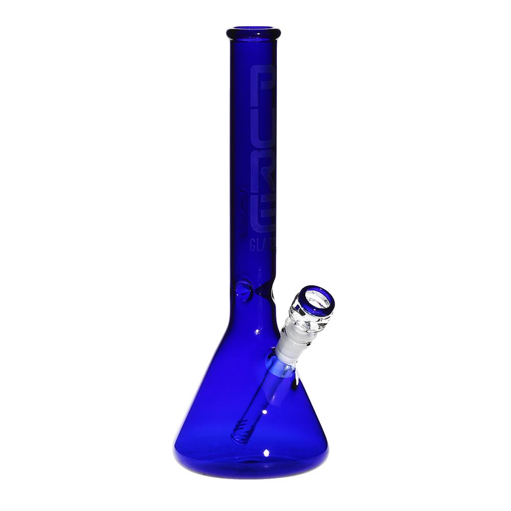Pure Glass 14" Classic Beaker - Blue