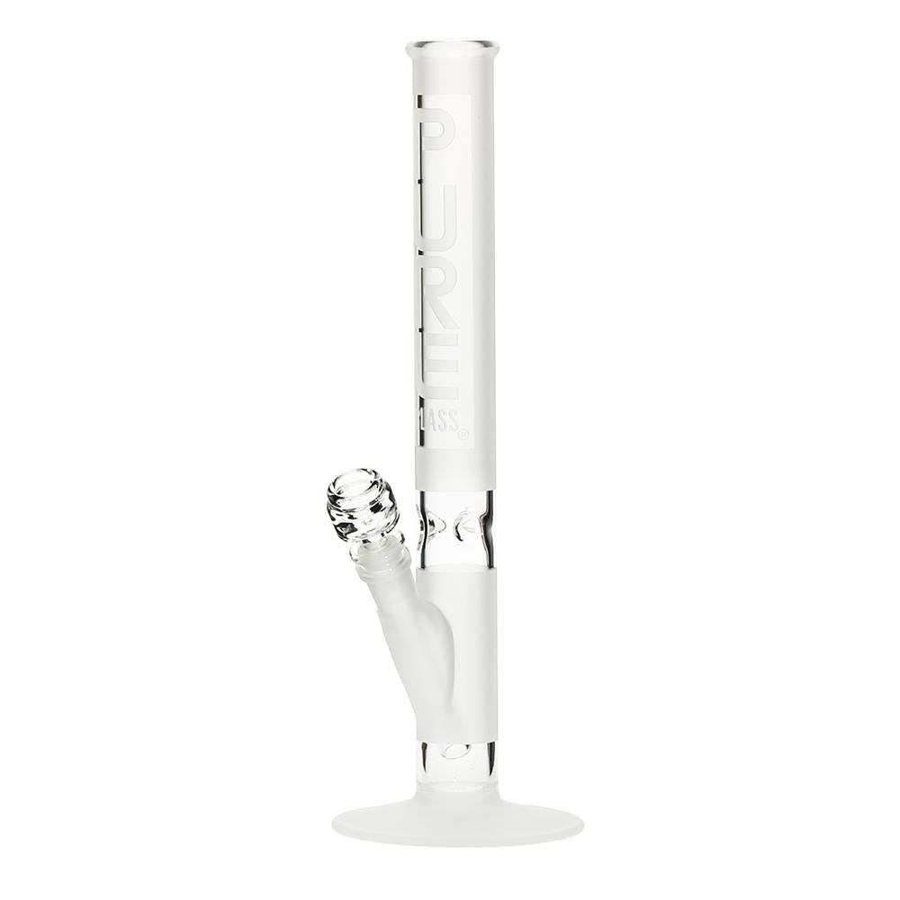 Pure Glass 14" Straight Water Pipe - Frost