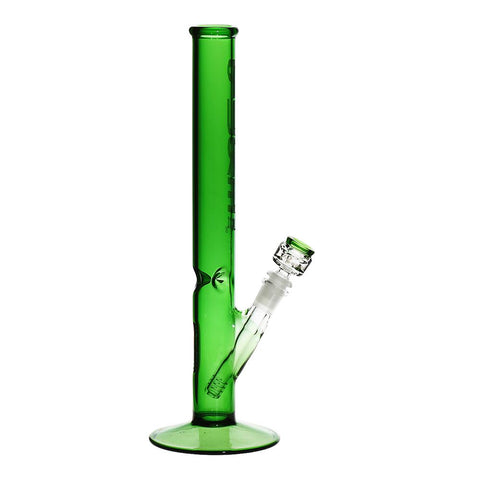 Pure Glass 14" Straight Water Pipe - Green