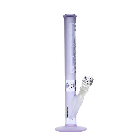 Pure Glass 14" Straight Water Pipe - Purple Frost