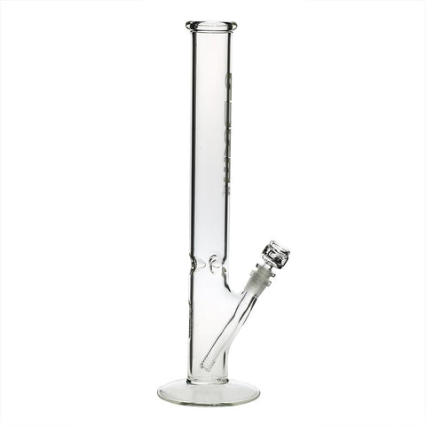 Pure Glass 18" Straight Water Pipe - Clear