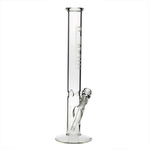 Pure Glass 18" Straight Water Pipe - Clear