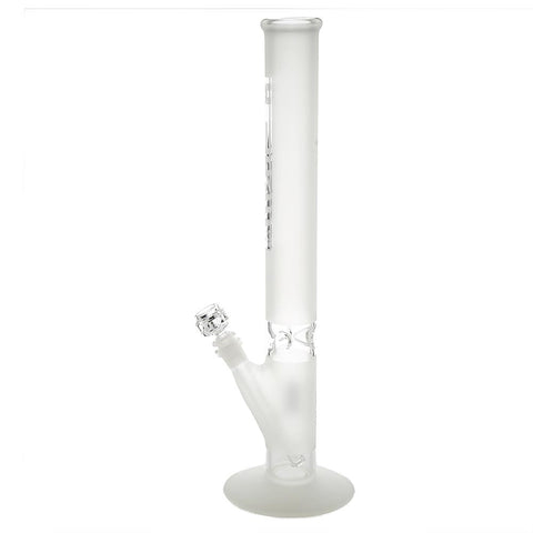 Pure Glass 18" Straight Water Pipe - Frost