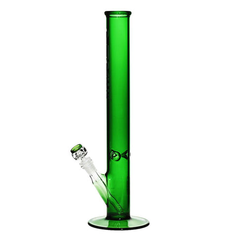 Pure Glass 18" Straight Water Pipe - Green