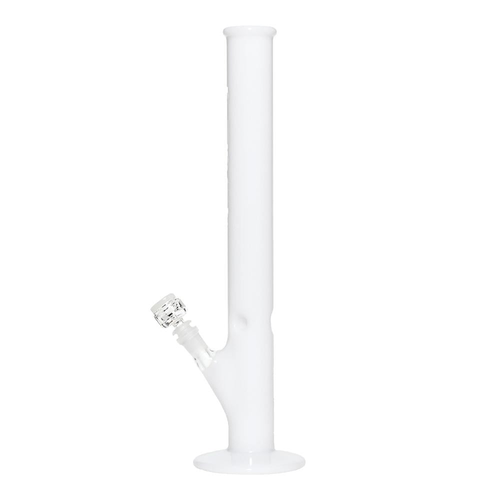 Pure Glass 18" Straight Water Pipe - Ivory