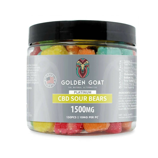 Platinum CBD Gummies 1500mg - Sour Bears