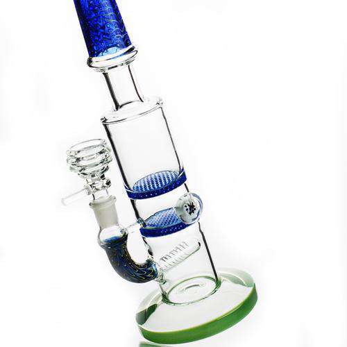 14 Inch Heady Glass Bong with Triple Percs