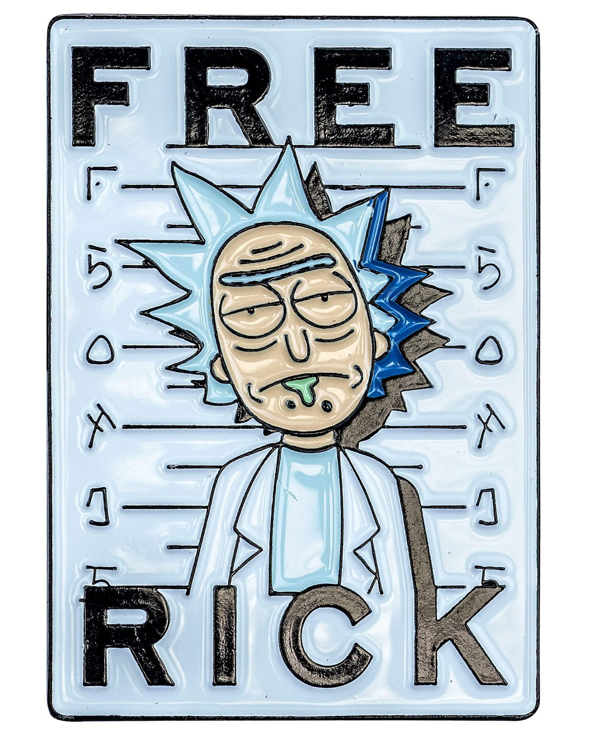 Free Rick Metal Pin