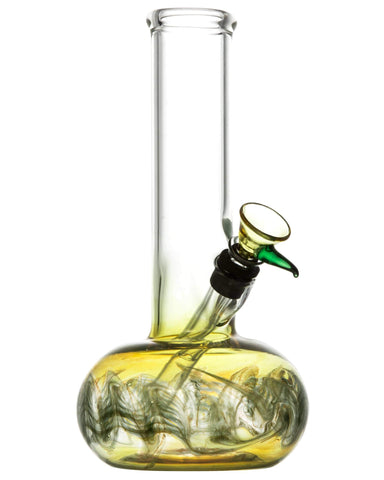 Raked Bubble Beaker Bong w/ Fumed Base