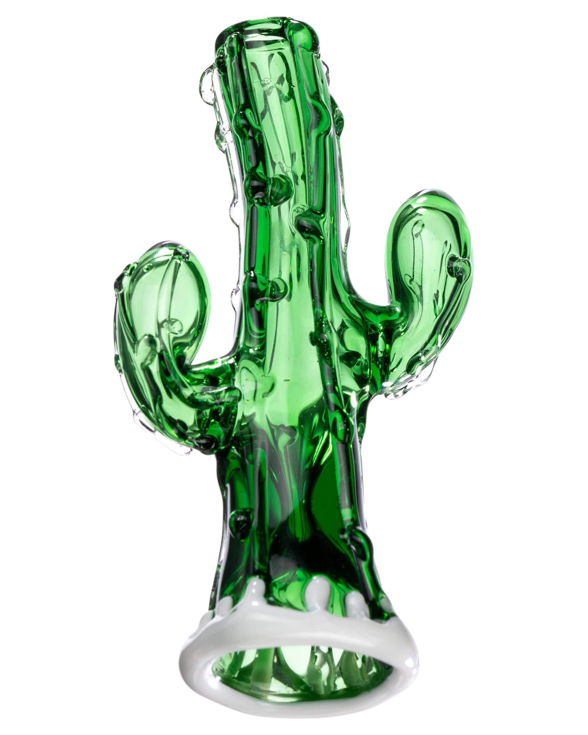 Boo Glass Standing Cactus Chillum Hand Pipe