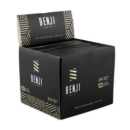Benji Rolling Papers - 24 Booklet Pack - 20 Leaves per Pack - Box