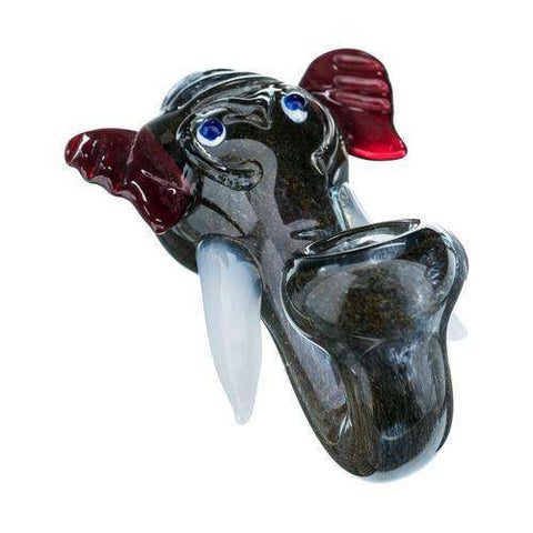 Boo Glass Elephant Head Sherlock Pipe