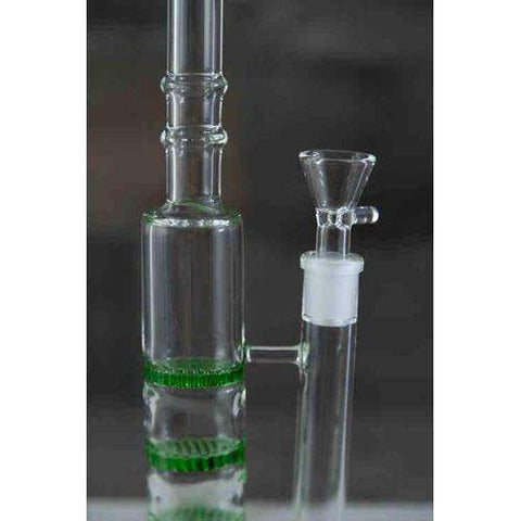 Boo Glass Triple Honeycomb Perc Skinny Water Pipe - chamber