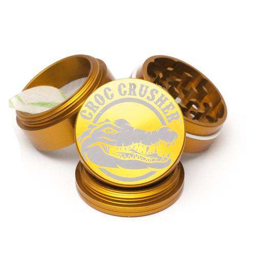 Croc Crusher 2.0" 4-Piece Grinder-Gold
