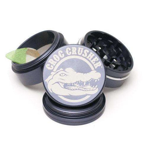 Croc Crusher 2.0" 4-Piece Grinder-Grey (Cobalt)