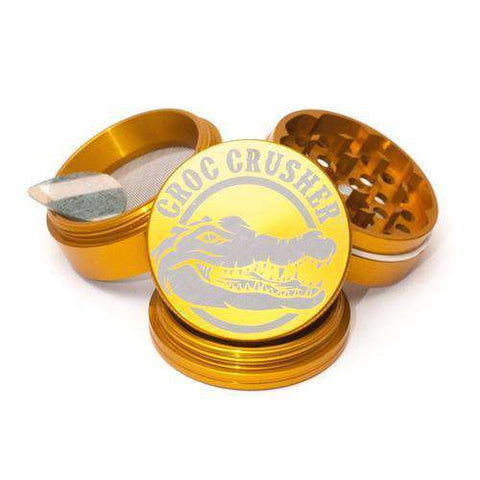 Croc Crusher 2.2" 4-Piece Grinder-Gold