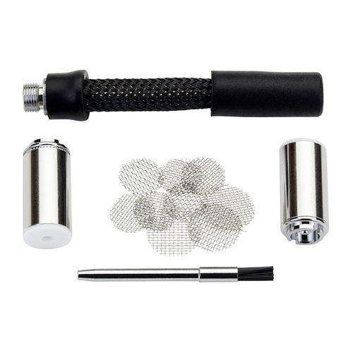DaVinci Organicix Portable Vaporizer Accessories Pack (2 oil cans, 1 brush, 1 straw, 9 screens) - Front Profile