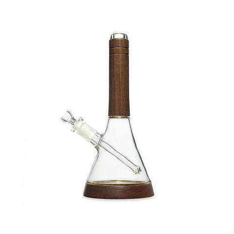 Glass and Walnut Wood Water Pipe