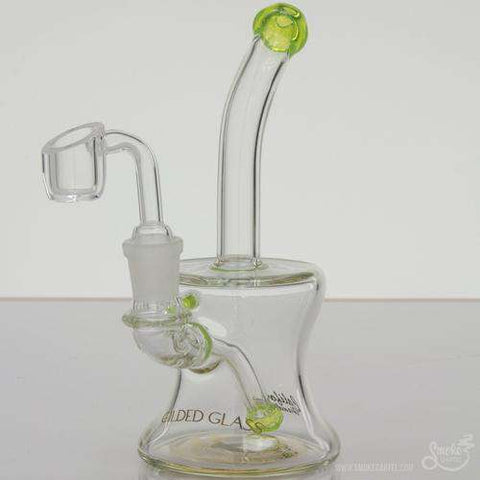Glassheads "Tea Time" Teapot Bubbler - Green Slyme