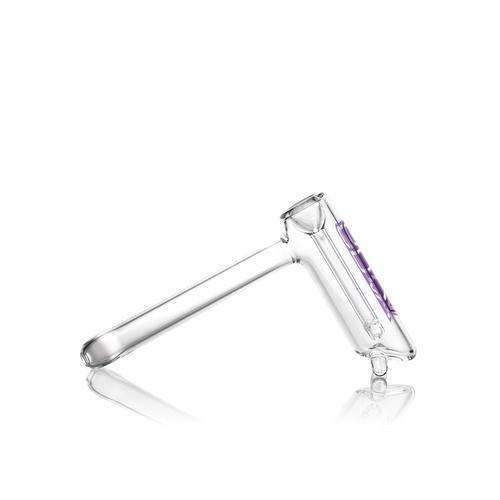 GRAV 4" Clear Hammer Bubbler - Purple
