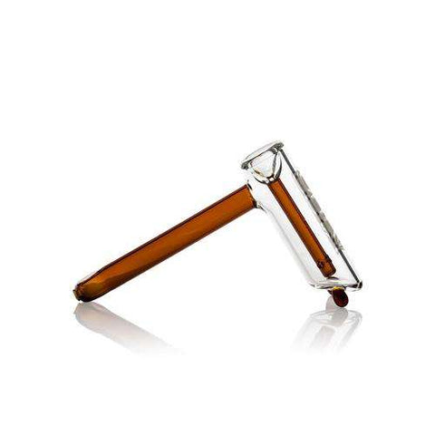 GRAV 4" Hammer Bubbler - Colored Accents-Amber