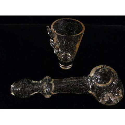 Glow-In-The-Dark Hammer Pipe & Shot Glass Set - Right Profile