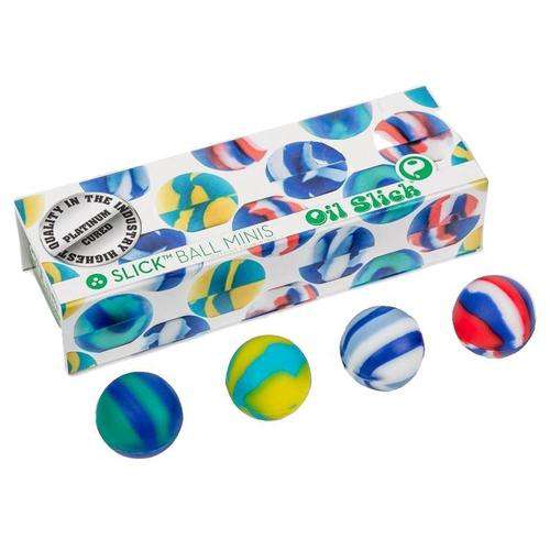 Oil Slick Ball Mini 4-Pack-Blue
