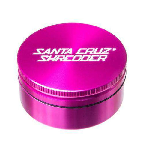 Santa Cruz Medium 2 Piece Herb Grinder - Red