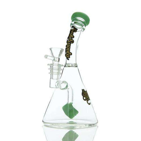 Sesh Supply "Hecate" Beaker Base with Cube Perc - Alien Green