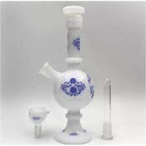 The China Glass "Xia" Dynasty Vase Water Pipe - Black / Blue
