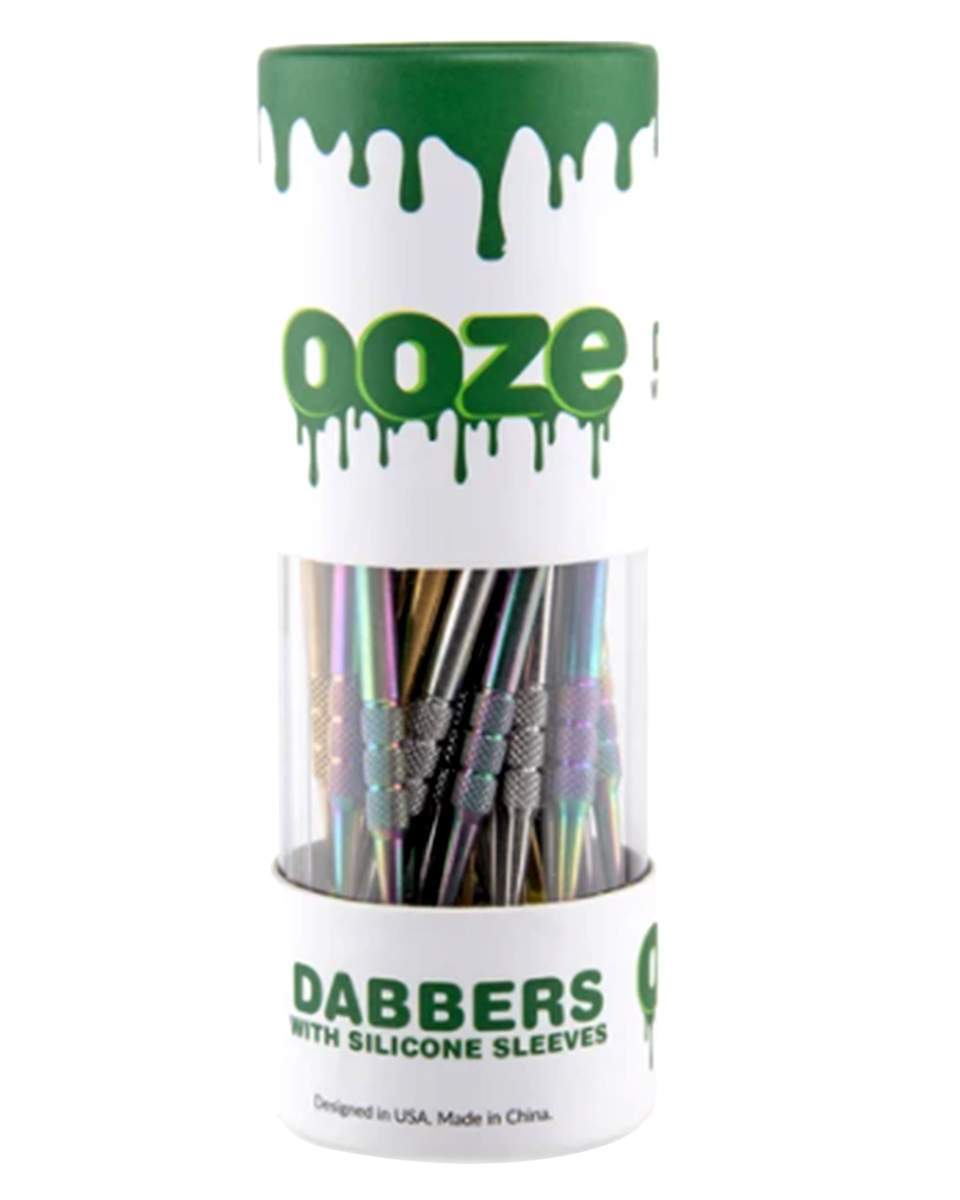 Ooze Assorted Color Dab Tools And Silicone Caps - 30 Count
