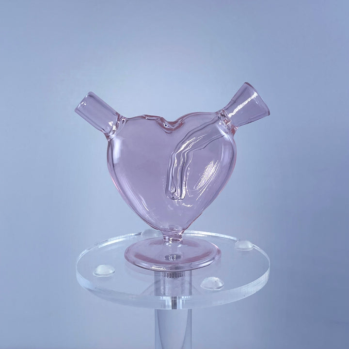 Gotoke 3'' Heart Mini Glass Bubbler