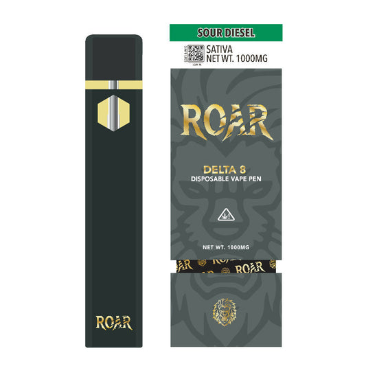 Roar 1ML THC-P + D8 1000MG - Sour Diesel - Box (5 Pack)
