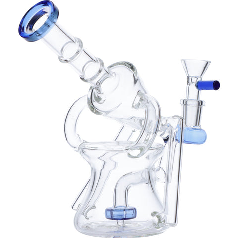 Water Pipe Funnel Perc Recycler