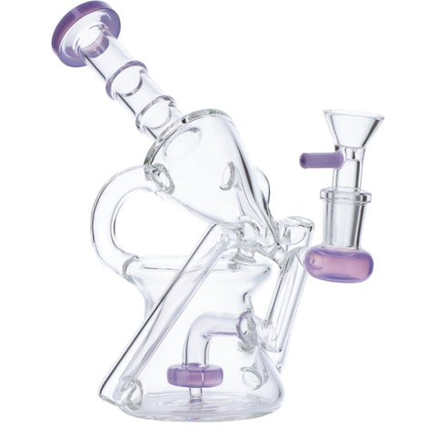 Water Pipe Funnel Perc Recycler