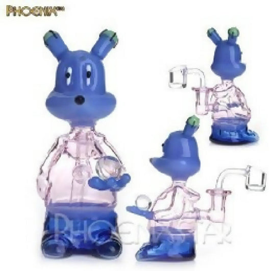6.2 Inches Cartoon Cute Glass Smoking Water Pipe Oil Dab Rig